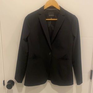Banana Republic long and lean black blazer jacket size 0